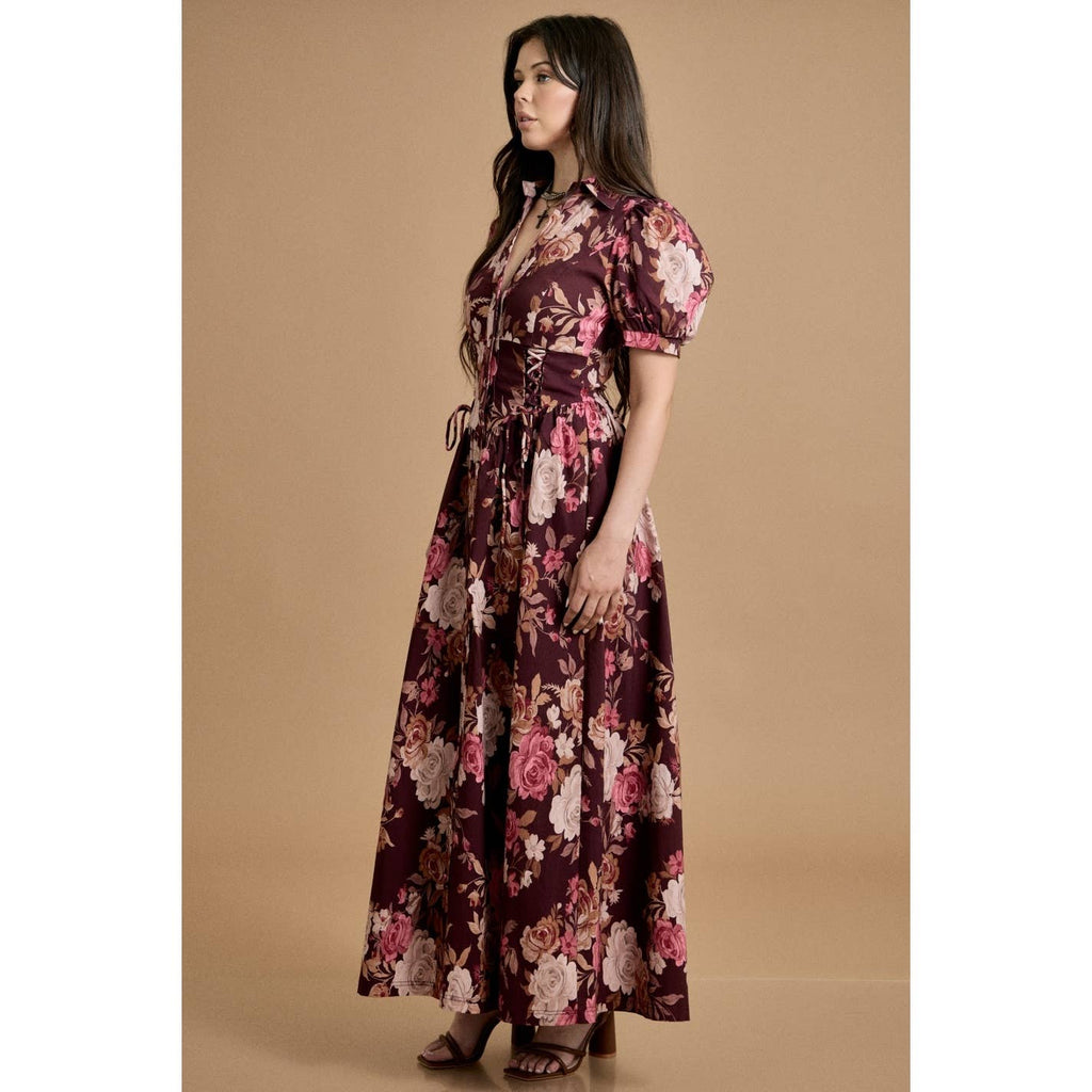 Vintage Rose Maxi Dress
