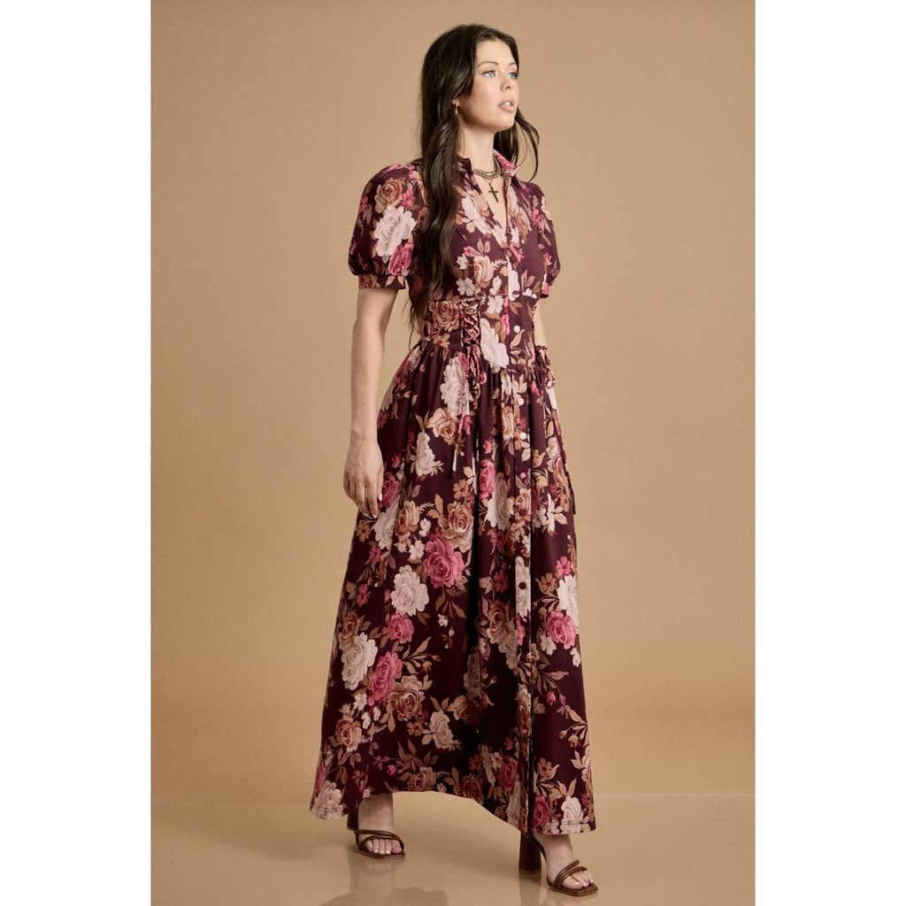 Vintage Rose Maxi Dress
