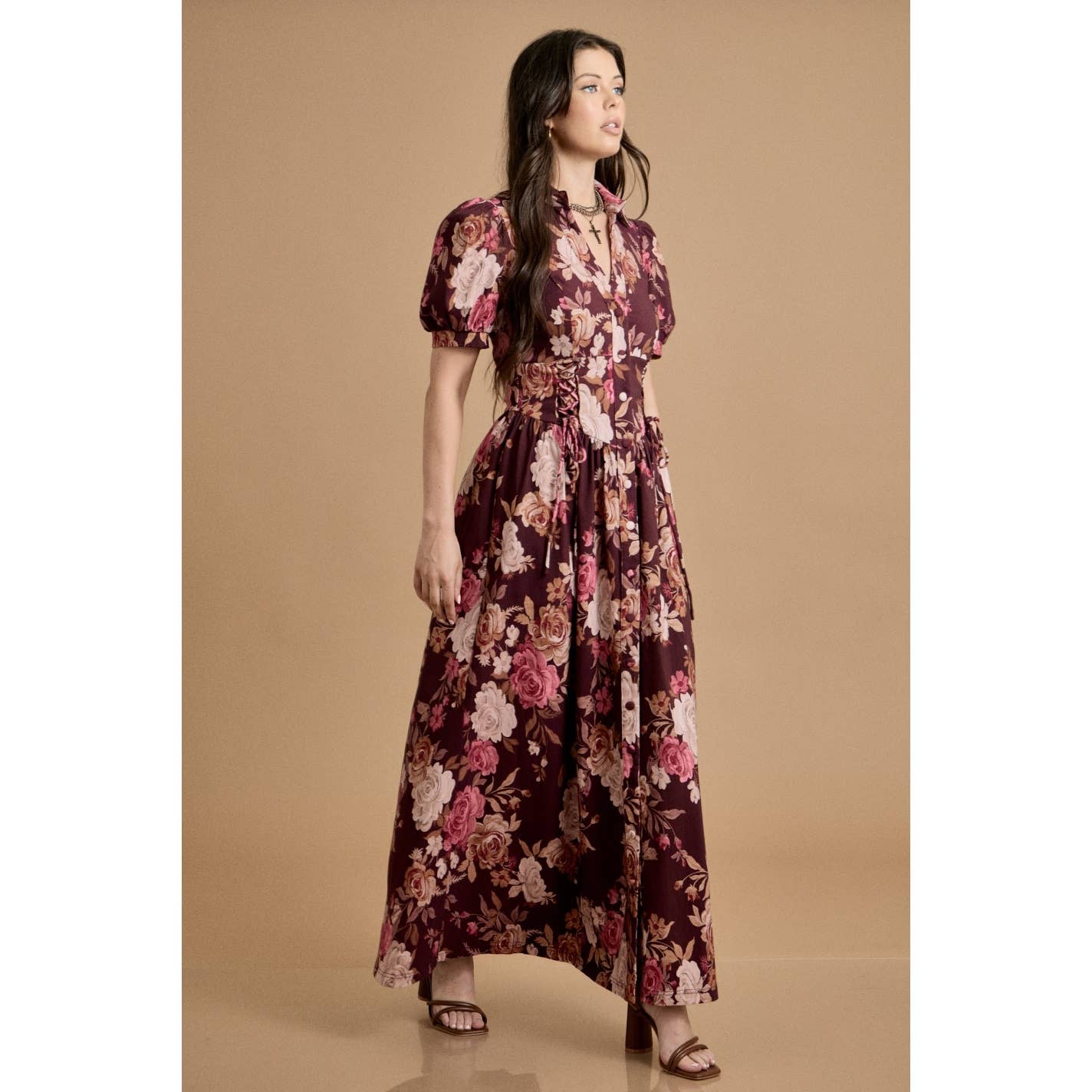 Vintage Rose Maxi Dress