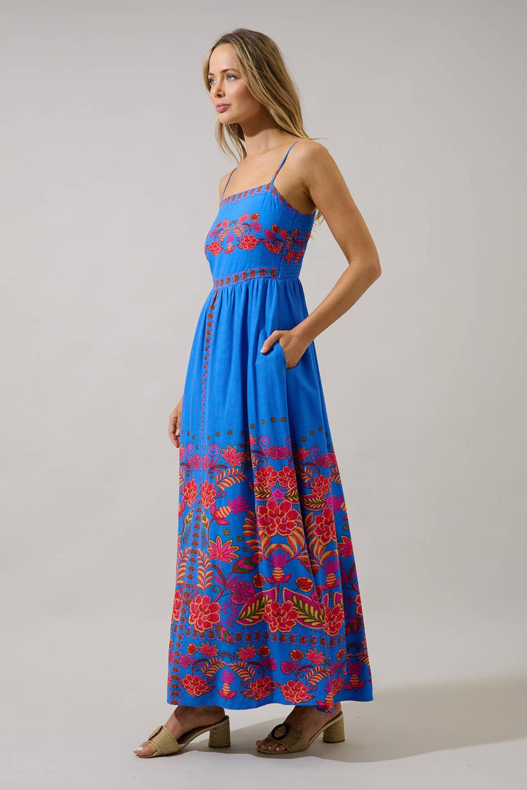 Maline Linen Maxi Dress Keizer Floral
