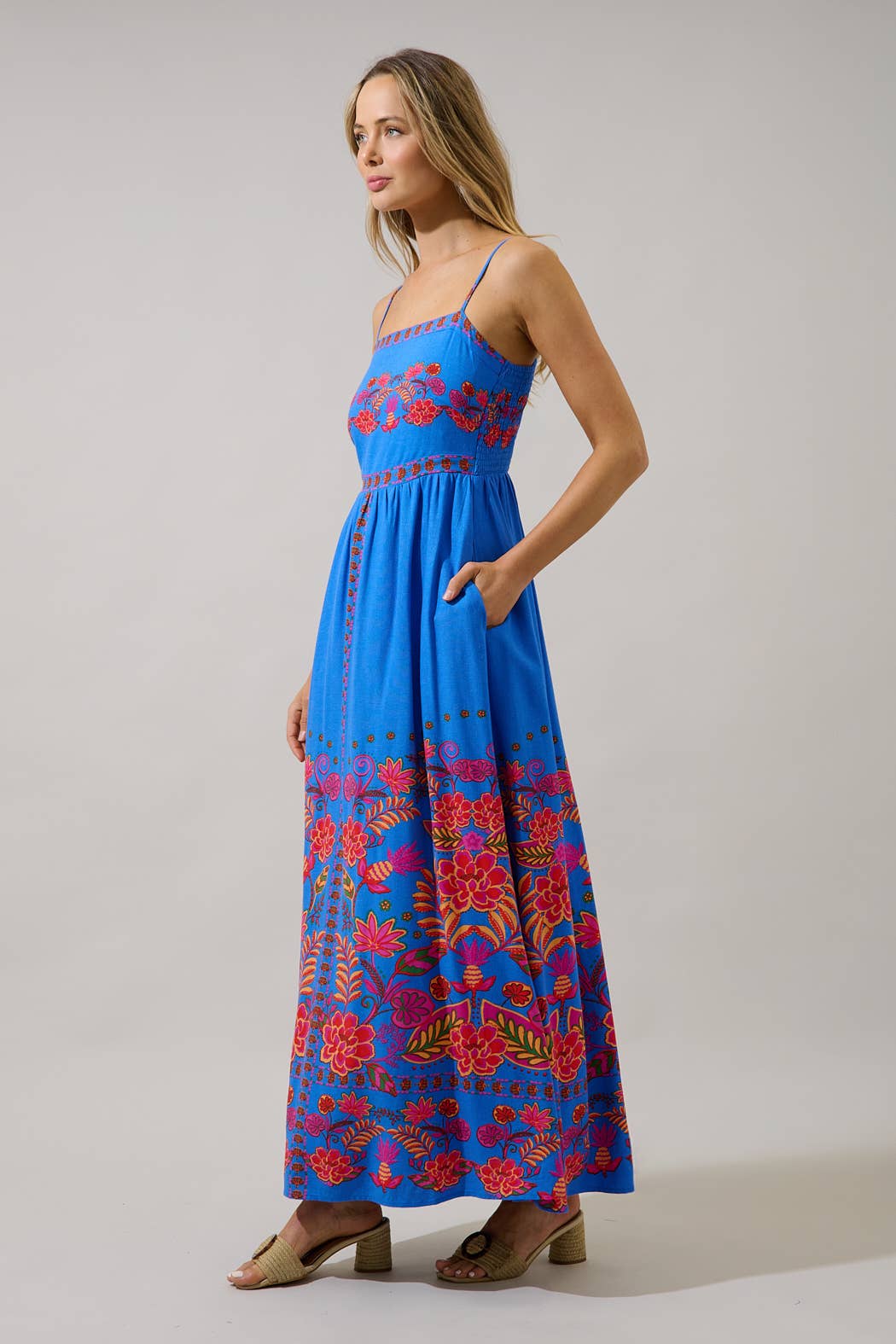 Maline Linen Maxi Dress Keizer Floral