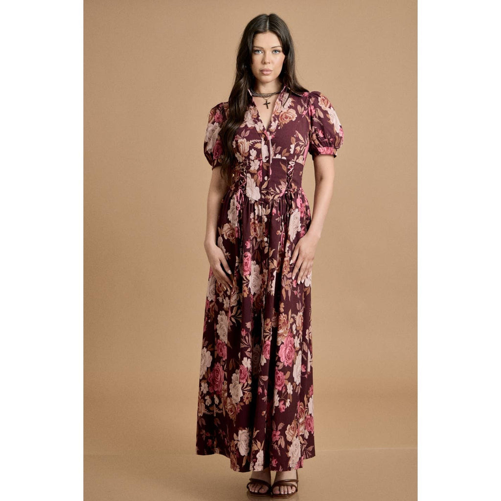 Vintage Rose Maxi Dress