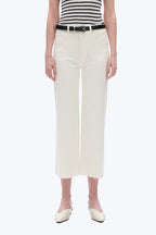 Bayaes Cream Cropped High Rise Jean