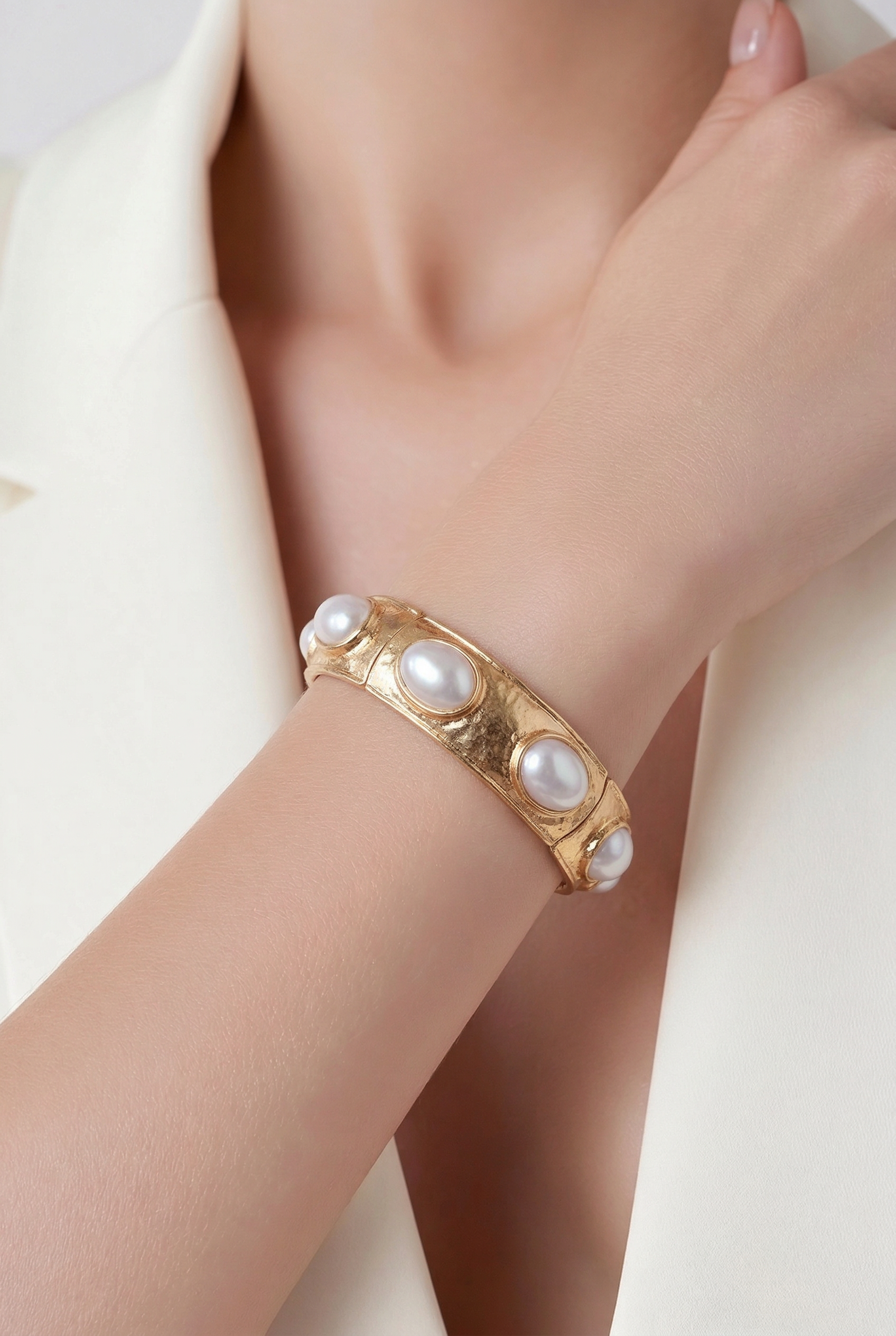 Oval Stone Station Bracelet