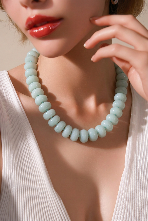 Mint Beaded Necklace