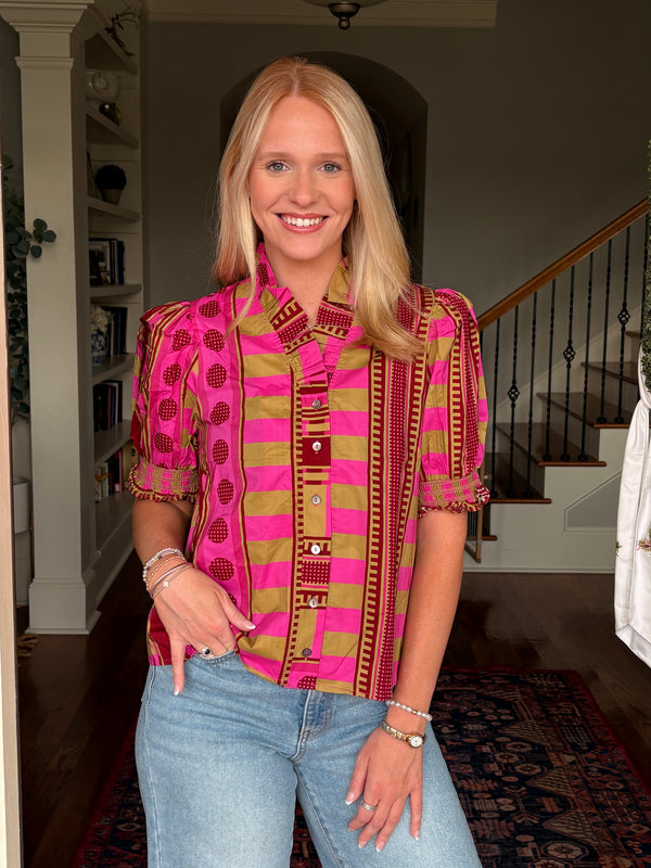 Raspberry Spice Blouse