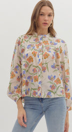 Garden Button Blouse