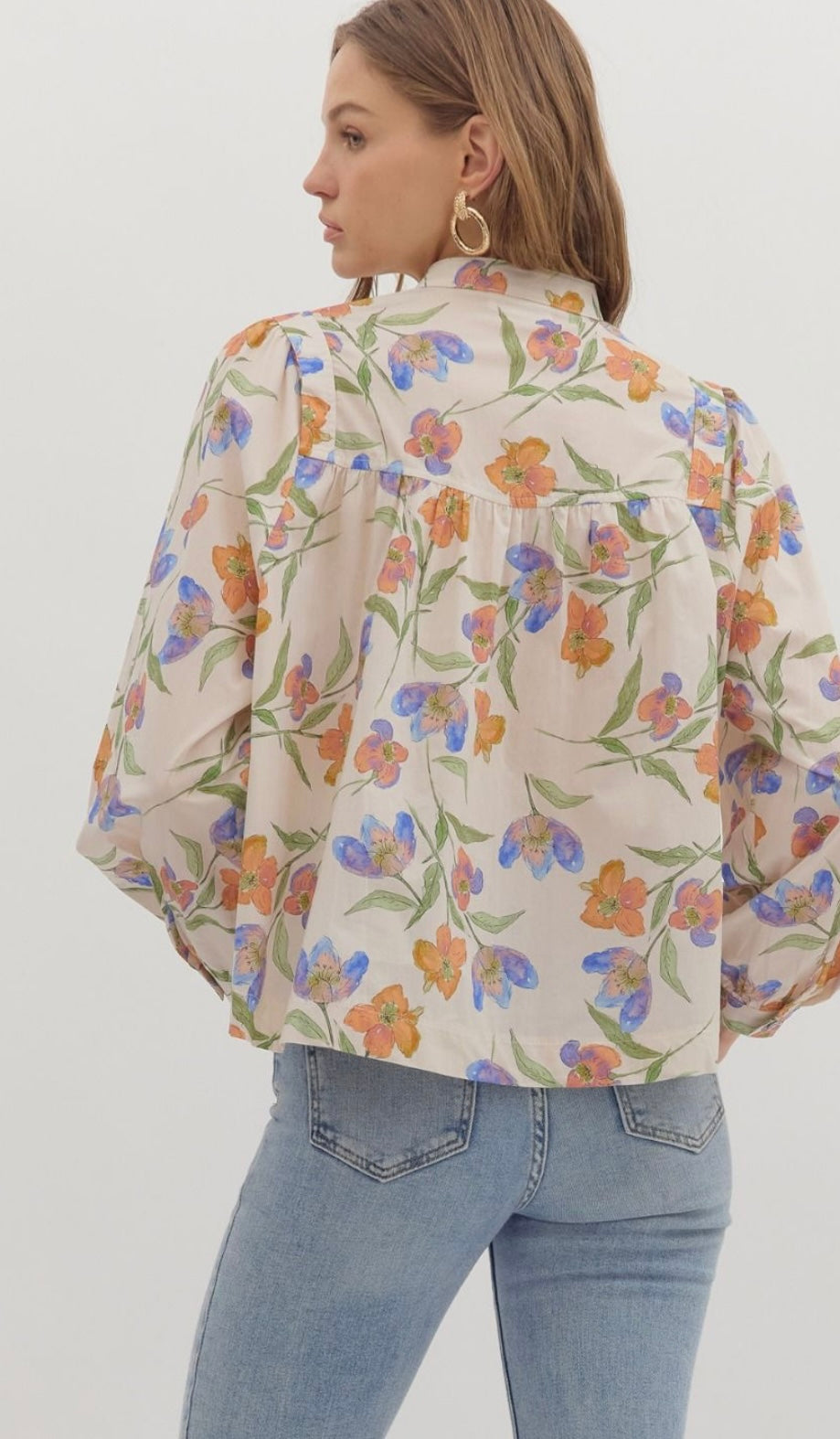 Garden Button Blouse