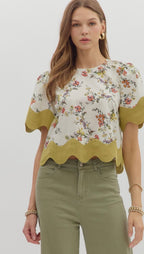 Meadow Waves Floral Top