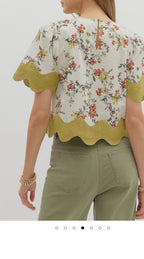 Meadow Waves Floral Top