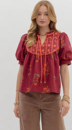 Autumn Bloom Blouse