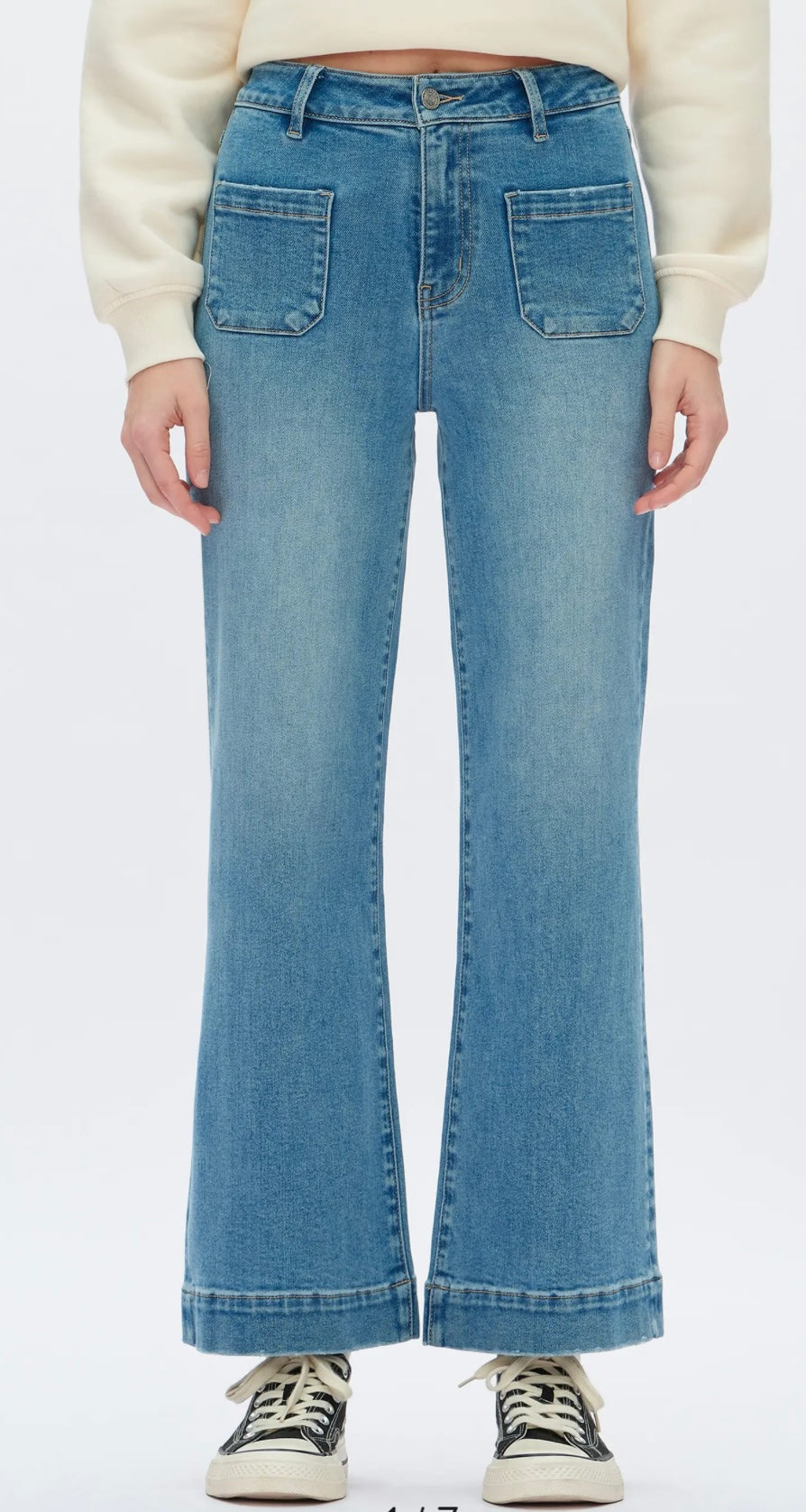 Retro Pocket Flare Jeans