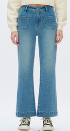 Retro Pocket Flare Jeans