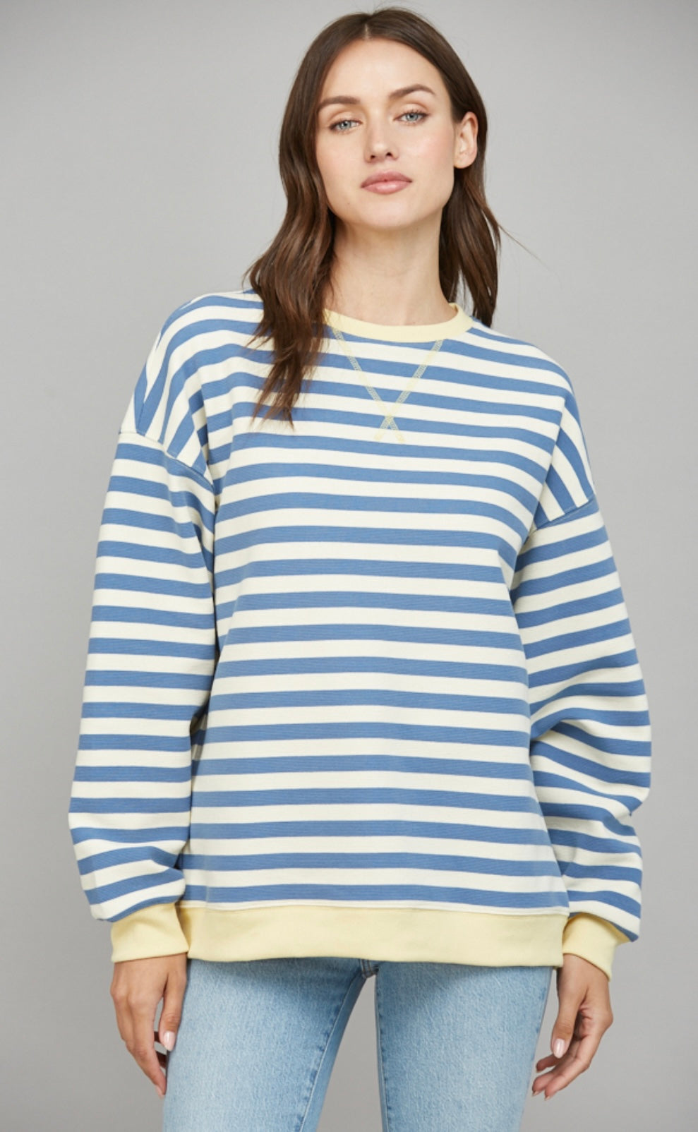 Classic Coastal Stripe Sweatshirt