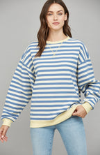 Classic Coastal Stripe Sweatshirt