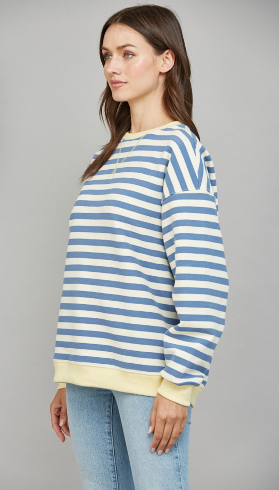 Classic Coastal Stripe Sweatshirt