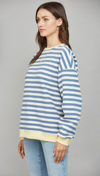 Classic Coastal Stripe Sweatshirt