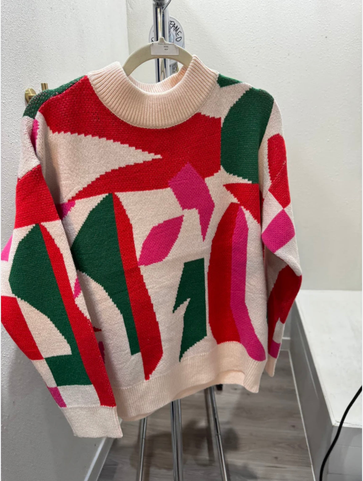 Bold Abstract Knit Sweater