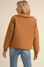 Quilted Ruffle Colllar Jacket