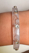 Acrylic and Rhinestone Bangle