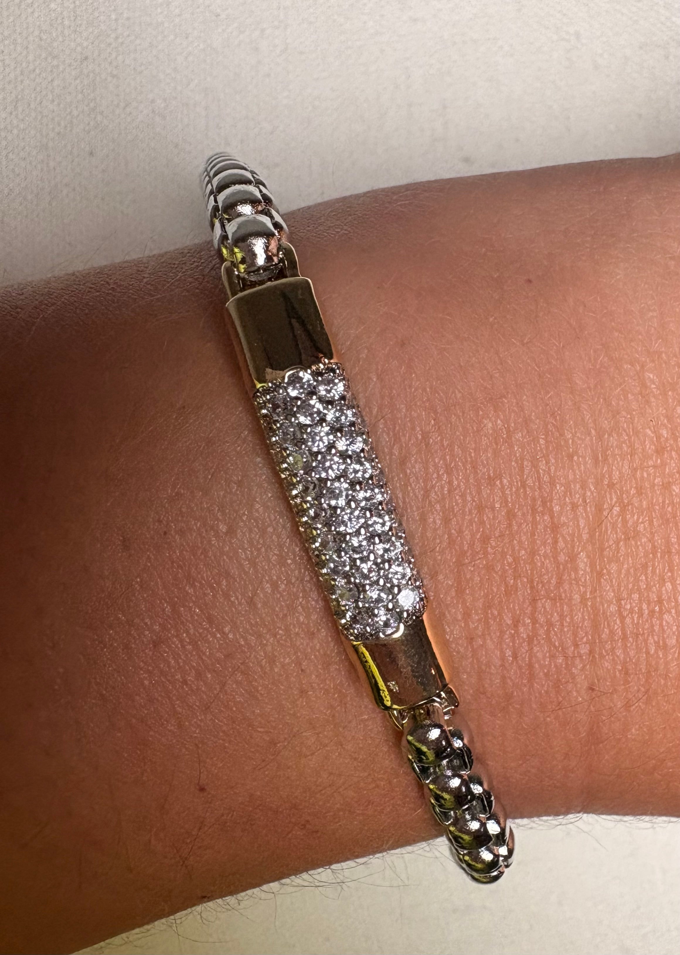 Bar Two Tone Bracelet