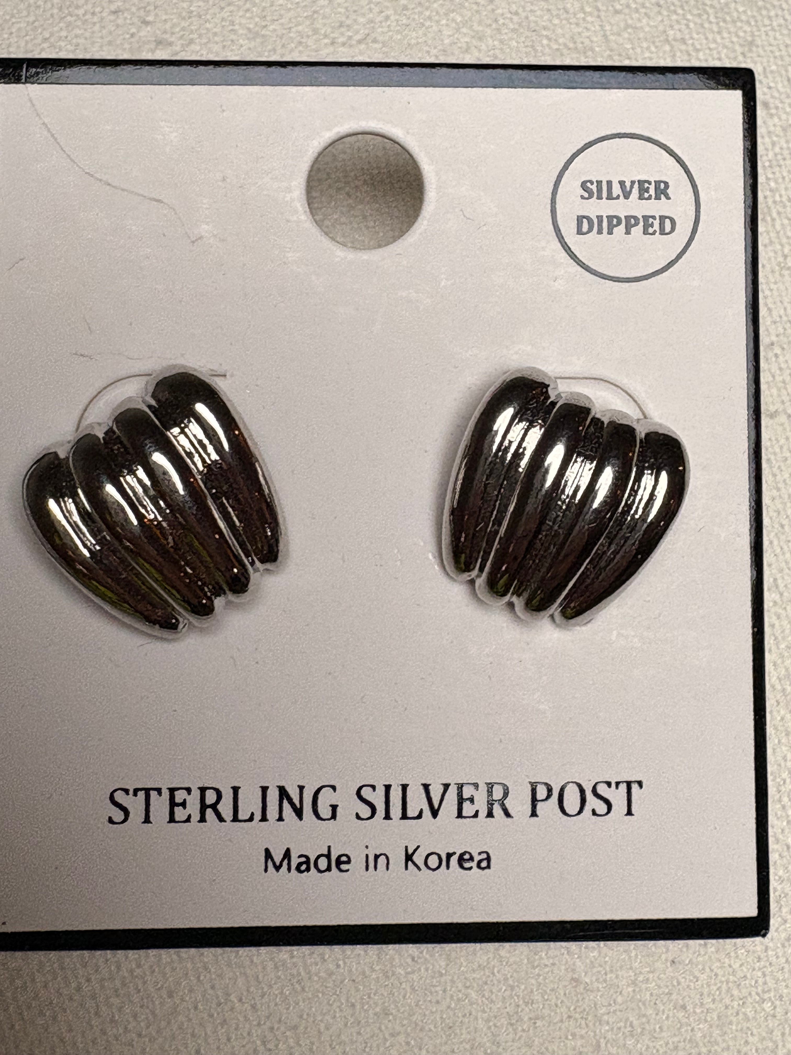 Shell Silver Studs