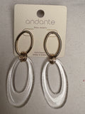 Acrylic and Gold Earrings