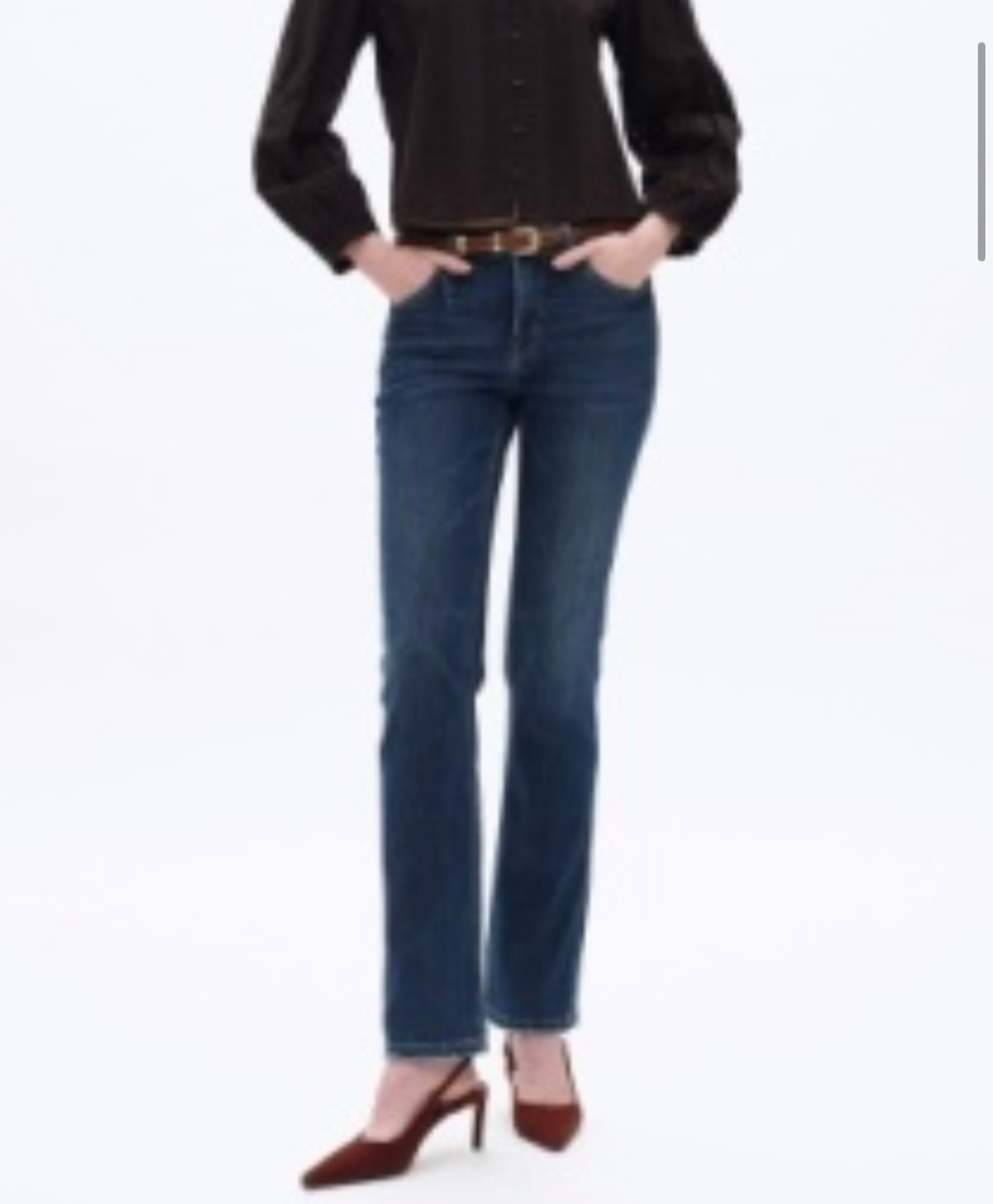 Bayeas Mid RIse Straight Jeans