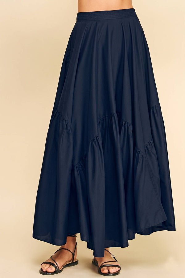 Navy Dream Maxi Skirt